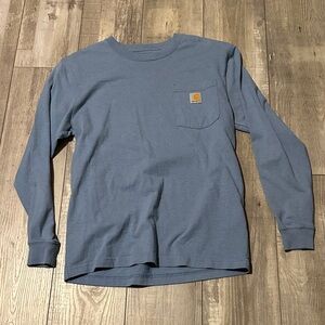 Carhartt Blue Long Sleeve Men's Tee